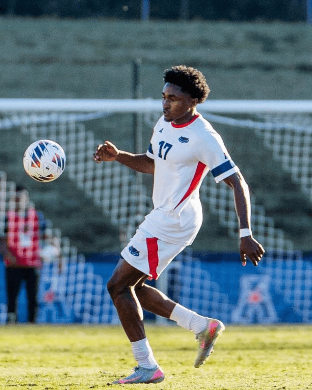 Matthew Alfred playing soccer